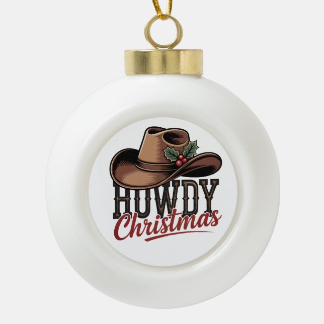 Sombrero de Vaquero de Navidad - Decoración Navide (Anverso)