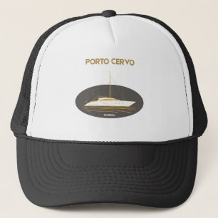 Sombrero de yate elegante Porto Cervo Cerdeña