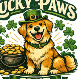 Sombrero del Día de San Patricio del Lucky Paws Cl