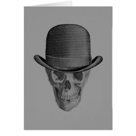 Sombrero Derby de Cráneo Monocromo