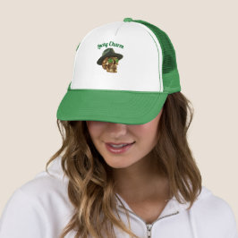 Sombrero Fedora de Camionero de Oro Verde Día de S