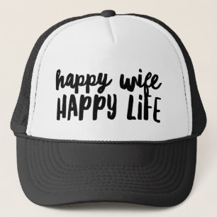 Sombrero feliz de la esposa feliz de la vida