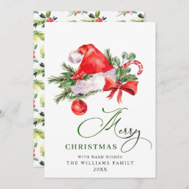 Sombrero festivo de Santa Claus Feliz Navidad