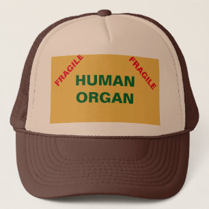 Sombrero frágil para camioneros de órganos humanos