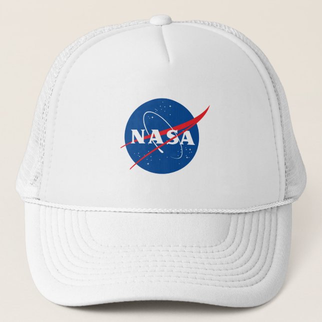 Sombrero icónico de béisbol de la NASA (Rocket Whi (Anverso)
