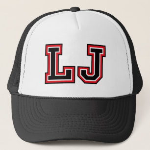 Sombrero monograma de "LJ"
