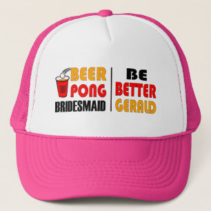 Sombrero para camioneros de Beer Pong Bridesmaid