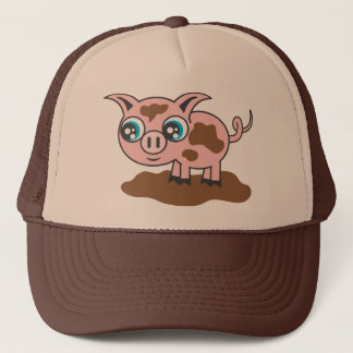 Sombrero para camioneros de cerdo fangoso para niñ