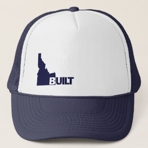 Sombrero para camioneros de Idaho construido (azul