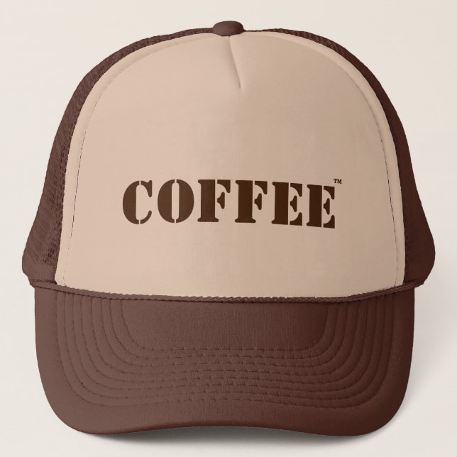 Sombrero para camioneros de marca de café (Anverso)