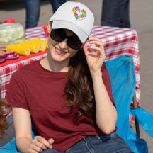 Sombrero para camioneros de piezas, amor y políomi