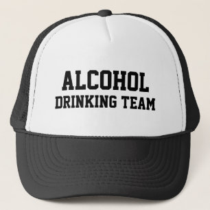 Sombrero para camioneros del equipo de alcoholismo