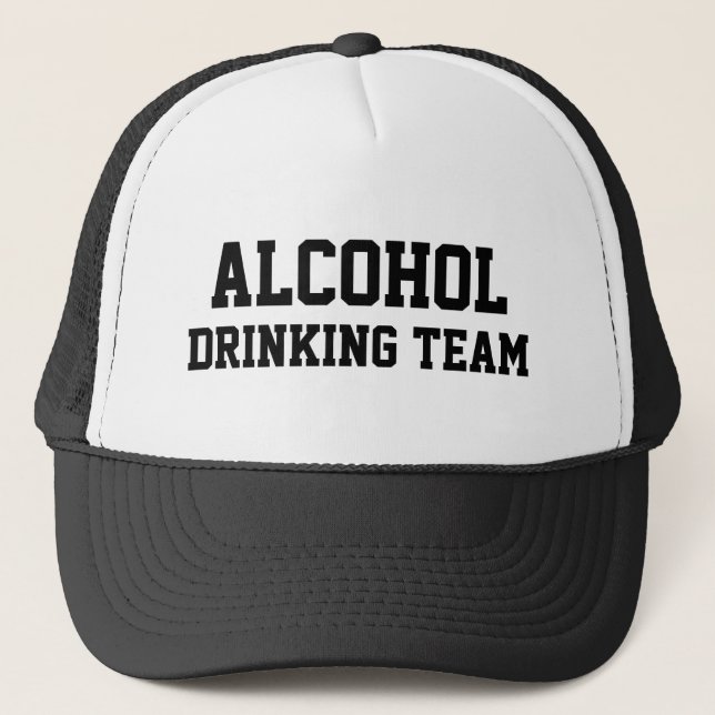 Sombrero para camioneros del equipo de alcoholismo (Anverso)