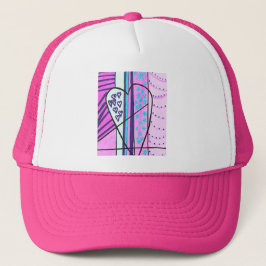 Sombrero para camioneros, gorra rosa de moda para 