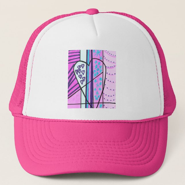 Sombrero para camioneros, gorra rosa de moda para  (Anverso)