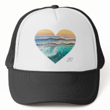 Sombrero para camioneros Heart Ocean