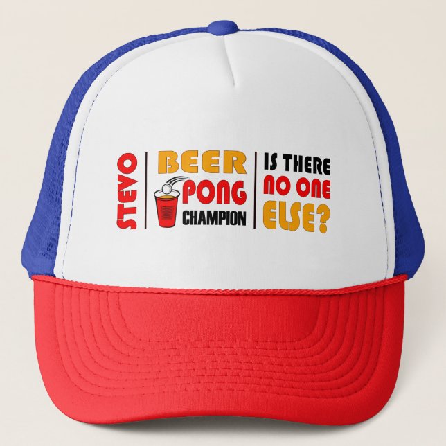 Sombrero para camiones Beer Pong Champ (Anverso)