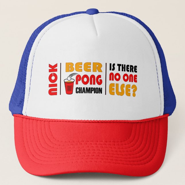 Sombrero para camiones Beer Pong Champ (Anverso)