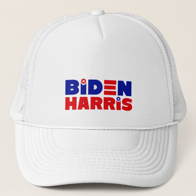 Sombrero para camiones BIDEN / HARRIS - BLANCO (Anverso)