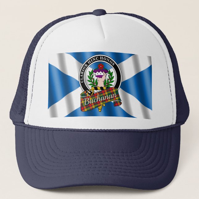 Sombrero para camiones Buchanan Clan Badge & Tarta (Anverso)