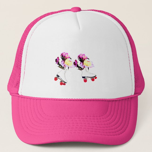 Sombrero para camiones de esquí y peonies (Anverso)