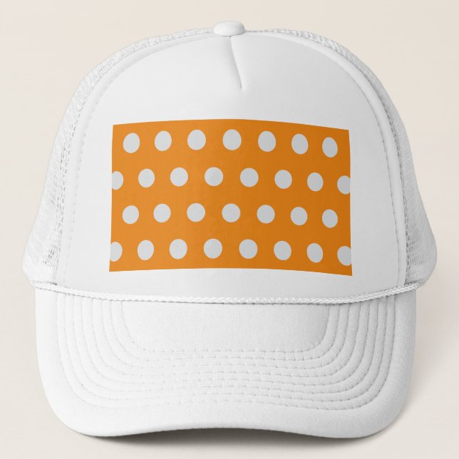 Sombrero para camiones de polka (Naranja y plata) (Anverso)