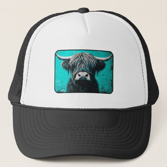 Sombrero para camiones Highland Cow, Sombrero para (Anverso)