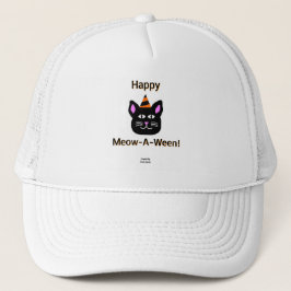 Sombrero para camiones Meow-A-Ween negro