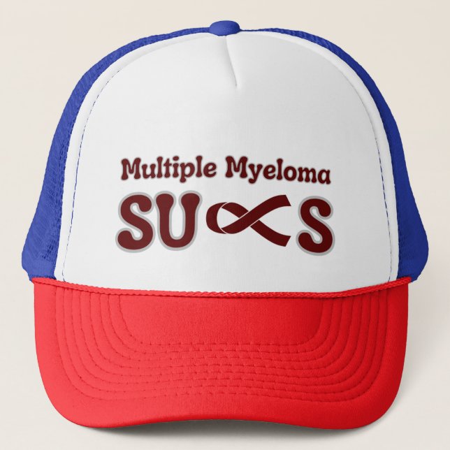 Sombrero para camiones Myeloma Sucks (Anverso)