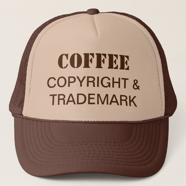 Sombrero para Coffee, Copyright y marca comercial (Anverso)