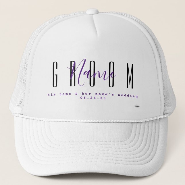 Sombrero personalizado para novia HAMbyWG (Anverso)