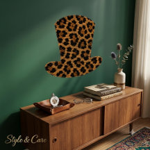 Sombrero Superior Impreso de Leopardo Moderno