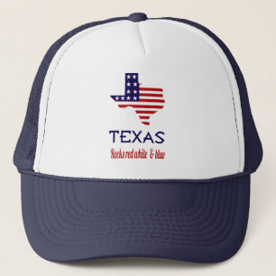 Sombrero Texas Rocks Rojo Blanco & Azul