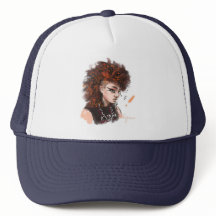 Sombrero Trucker De Caracteres Ilustrado Y Elegant