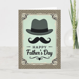 Sombrero Vintage Tarjeta Día del Padre