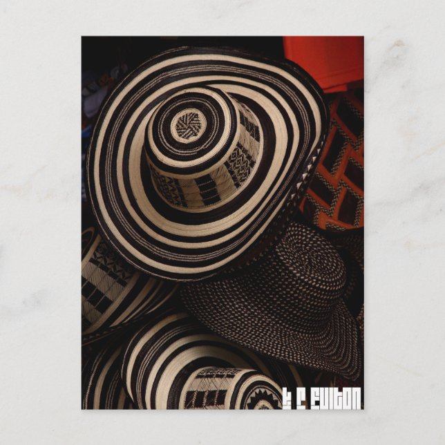 Sombrero Vueltiao: postal (Anverso)