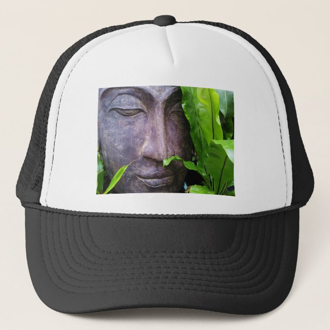Sombrero Zen Buddha Serenidad Blanco Negro (Anverso)