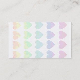 Sombreros arcoiris salvajes en tarjetas de visita
