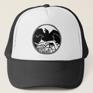 Sombreros de arte de cuervo pájaro salvaje regalos