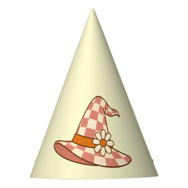 Sombreros de Bruja Retro Groovy de Halloween para  (Anverso)