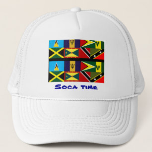 sombreros de camioneros de la bandera del Caribe
