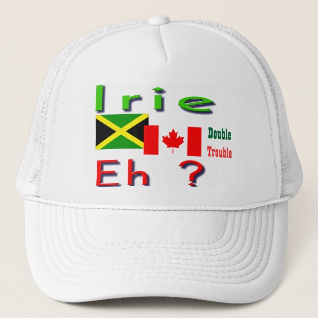 Sombreros de camioneros jamaicanos-canadianos de d (Anverso)