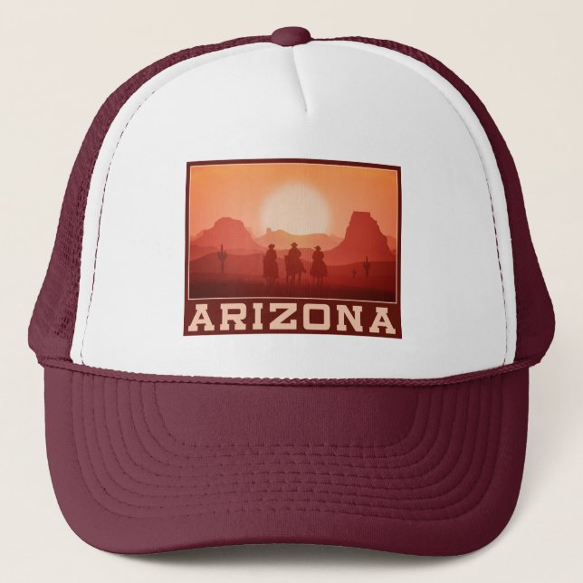 Sombreros para camioneros de Arizona Sunset (Anverso)