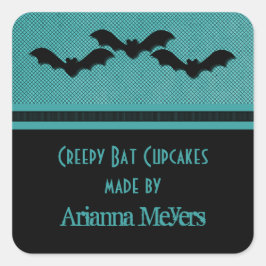 Sombrerosos Pegatinas de horneado de Bats Hallowee