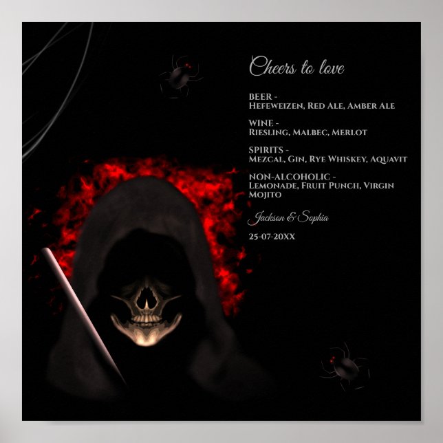 Sombría gótica oscuro y espeluznante de la señal d (Frente)