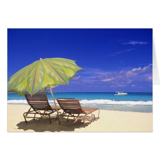 Sombrilla de playa, Abaco, Bahamas (Anverso (Horizontal))