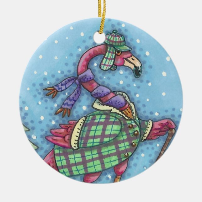 SOMBRILLAS DE INVIERNO, ORNAMENTO DE NAVIDAD DE FL (Frente)
