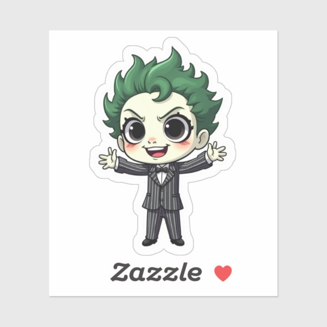 Sombrío pero háganlo Pegatina tropical (Hoja)