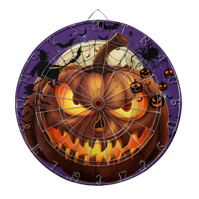 Sombrío tablero de calabaza de Halloween (Frente)