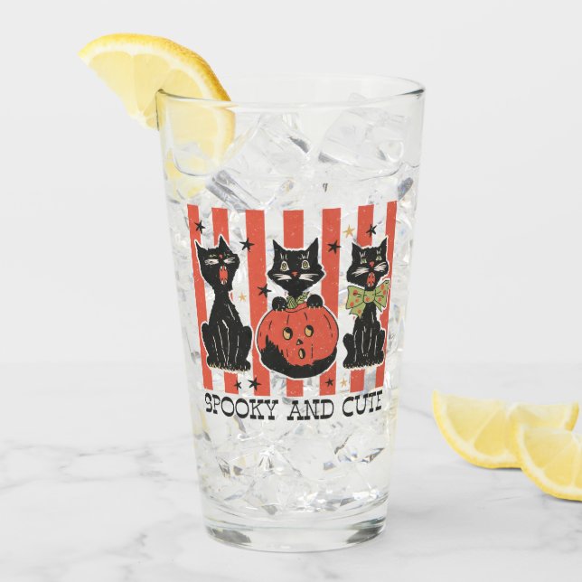 Sombrío y lindo - Gato negro y calabaza (Anverso (hielo))